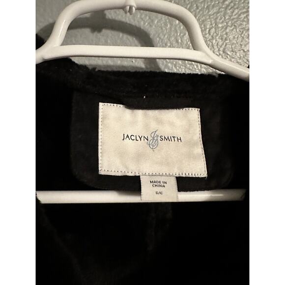 Jaclyn Smith Womens Small Hooded Shearling Fox Fur Lined Coat Button Up NWT - Picture 2 of 7